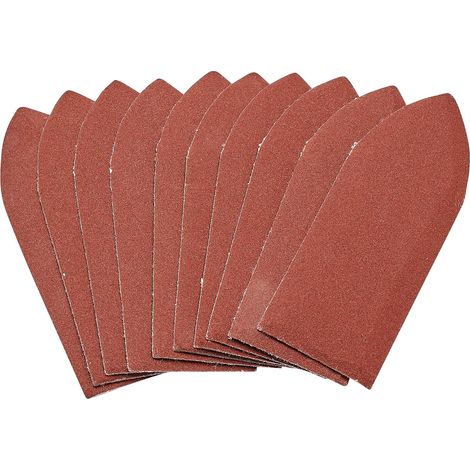 Hook and Loop Aluminium Oxide Sanding Sheets, 32 x 92mm, 240 Grit (Pack of 10) (99263) (1/5)