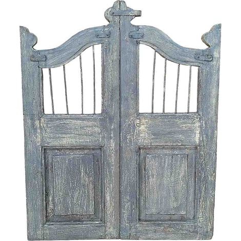 Puerta de madera acabado artesanal 80x3x103h cm