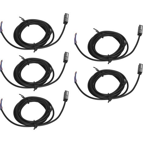 Lot de 5 capteurs de proximité magnétiques interrupteur de détection AC DC 5‑240V entrée 100mA sortie (1/5)