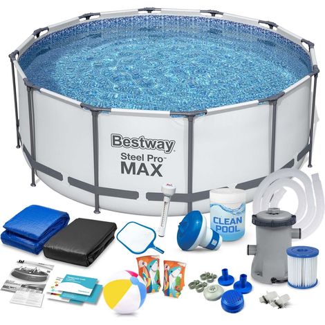 Piscina de jardín con estructura 427 x 84 cm 17 en 1 Bestway 56595