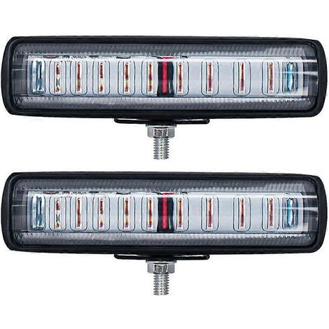 jeu/2 pièces de feu de signalisation LED ultra concentré à 9 LED pour chariot élévateur, signal de sécurité en ligne droite (1/5)