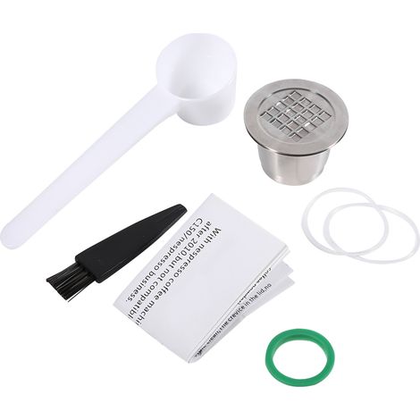 Capsule Café Rechargeable En Acier Inoxydable - Compatible Machine Nespresso - 4 à 5 g - Lot de 1 (1/5)