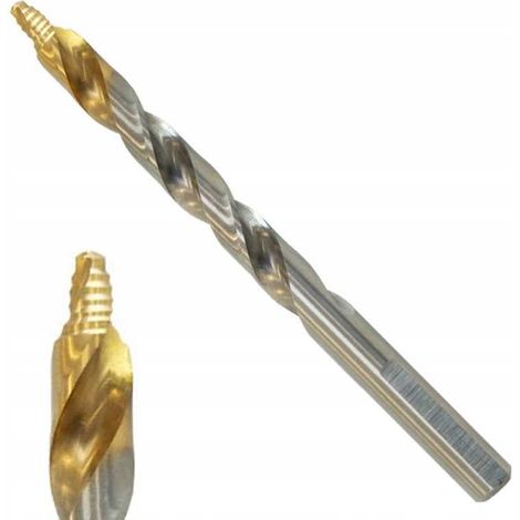 Foret hélicoïdal HSS-GK/TIN DIN 338 5,0 mm (1/2)