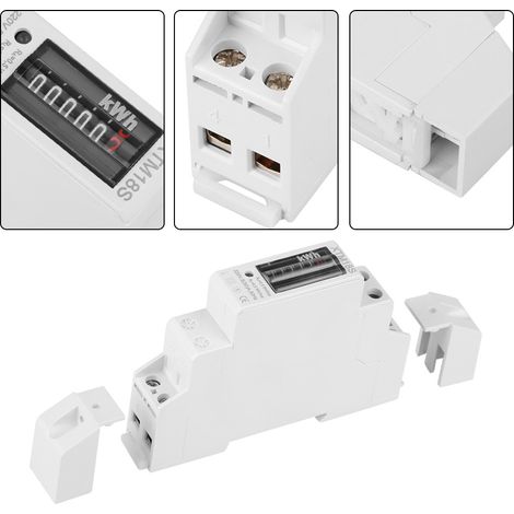 220 V 5 (30) A Digitaler 1-Phasen-2-Draht-1P-DIN-Schienen-Stromzähler, elektronischer kWh-Zähler (1/5)