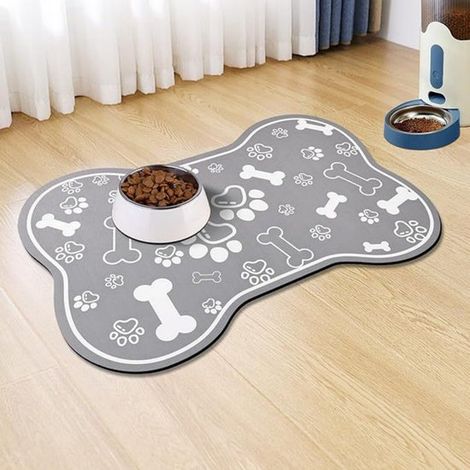 Alfombrilla de alimentación para mascotas (perros y gatos), Tamaño XXL, 5080 cm, Alfombrilla de secado rápido, Alfombrilla a prueba de derrames (1/4)