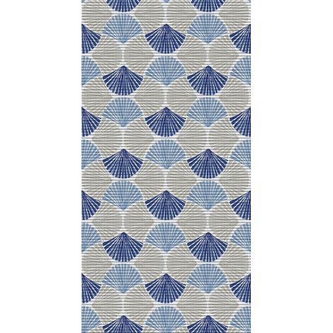 d-c-fix Weichschaummatte Seashells 80 x 50 cm beige/blau (1/2)