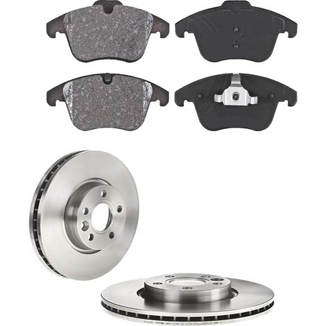 KIT FRENI ANTERIORI compatibile con VOLVO S60 II (134) - DISCHI + PASTIGLIE OEM: P 24 076 , P 24 077 / 17752 , 17753 , 17930 /SOSTITUZIONE DIRETTA/BASSA POLVERE/SILENZIOSO (1/5)