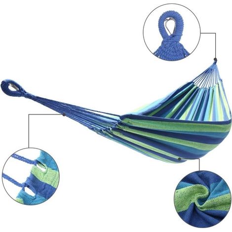 Hängematte – 2 Personen – 220 x 160 cm – blaugrün