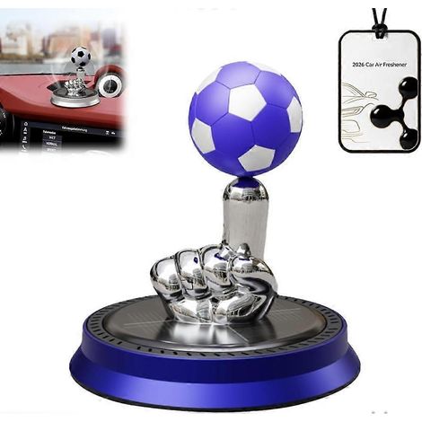 Désodorisant tableau de bord voiture diffuseur aromathérapie solaire rotatif football ornement parfumé purificateur d'air (1/5)
