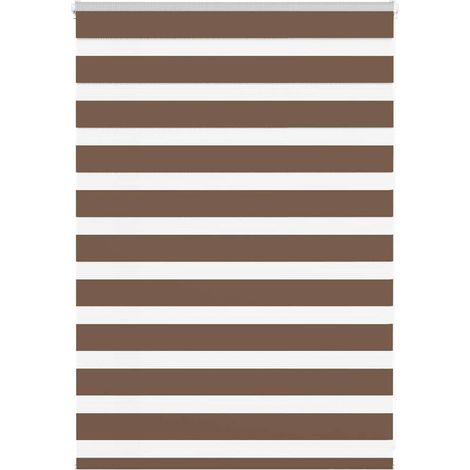 Doppelrollo Braun 110x100 cm Stoffbreite 105,9 cm Polyester