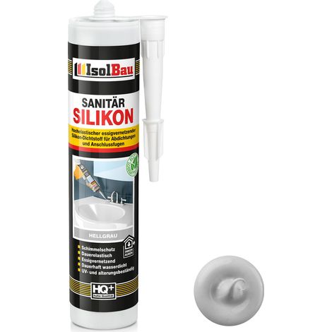 IsolBau Sanitärsilikon Hellgrau 1 x 300 ml (1/5)