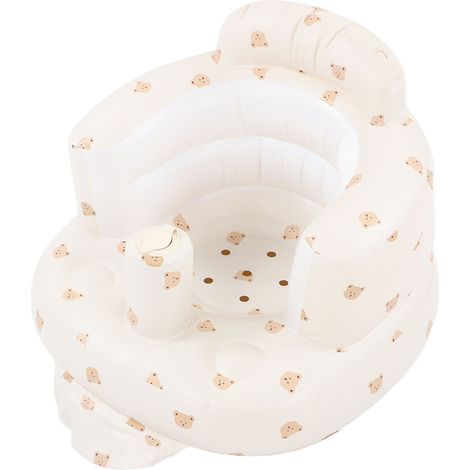 Siège de bain gonflable pour bébé, siège pliable pour tout-petit, chaise de bain sans danger, siège bébé aéré, chaise réglable (1/5)