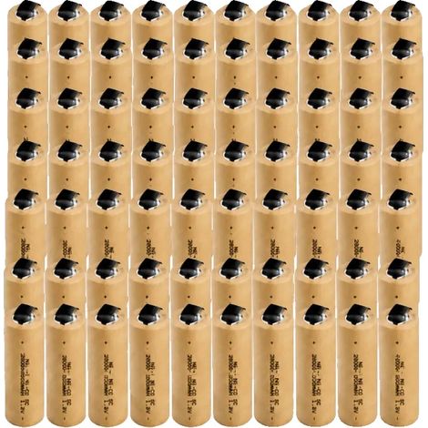 Batterie Ni-CD, capacité de 2800mAh, design haute durabilité, 1.2V SC 70PCS (1/2)