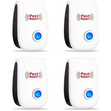 Repelente ultrasónico de roedores e insectos, repelente de mosquitos, repelente eléctrico de moscas, dispositivo repelente de ratones para interiores, repelente de mosquitos, cucarachas, hormigas y ar (1/5)