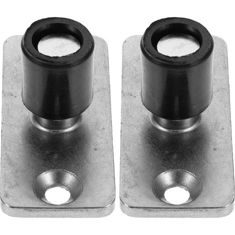 lot de 2 guide de sol pour porte de grange coulissante, inox (1/5)