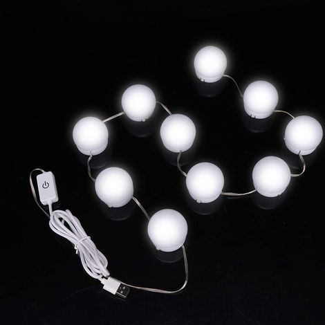 3 Farben USB LED Glühbirne verstellbar für Make up Schönheit
