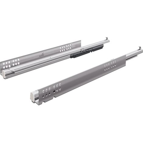 Coulisse bois quadro v6 silent system eb23 - Sens : Droit - Longueur : 350 mm - HETTICH