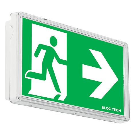 Luminaire sur source centrale évacuation 48V AC-DC IP44 - BLOC.TECH