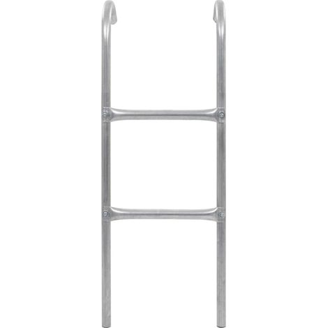 Échelle de trampoline à 2 marches Acier Argenté 102,6 cm CFW28760 (1/5)