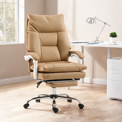 Chaise de bureau en similicuir métal 76 x 65 x 121 cm (1/5)
