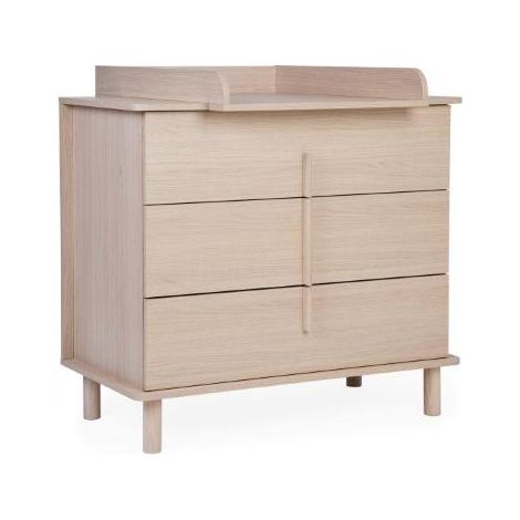 SUAVINEX Cassettiera Childhome Fasciatoio 3 Cassetti Nordica Naturale in Rovere (1/5)