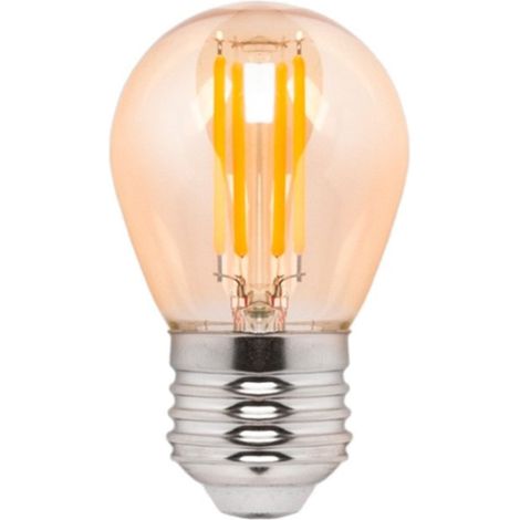 LED-Filament-Lampe Vintage Bernstein - dimmbar - E27 G45 - 4W