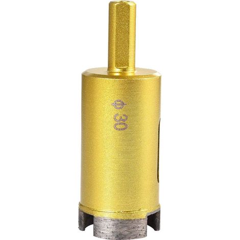 AIDUCHO 30mm Diamant Scie Trépan, Foret À Creuser Creux De Marbre De Céramique, Porcelaine, Porcelaine, Tuile, Marbre, Granit (Diamètre De 30mm)