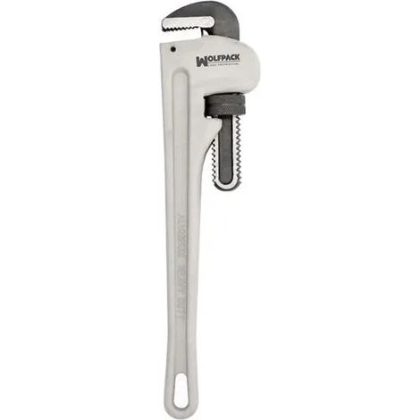 WOLFPACK LINEA PROFESSIONAL - Stillson Heavy Duty Aluminium 12" Pipe Wrench, Plumbing Wrench, Pipe Wrench, Faucet Wrench. (1/3)