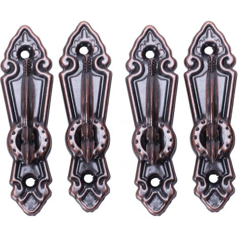 Metall-Gardinenquasten-Raffhalter, Mini-Wandhaken, 6 Stück, Rotbronze (1/5)