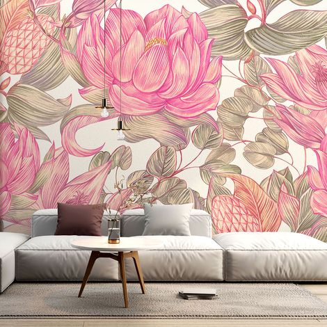 Papier peint panoramique - Fleurs - 130 cm x 84 cm (1/4)