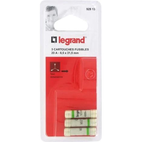 Legrand Cartuccia di fusibile 20 A Standard confezione da 3