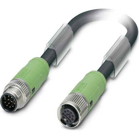 Phoenix Contact 1402551 Connettore confezionato per sensore o attuatore M12 Spina dritta, Presa dritta 3.00 m Numero di