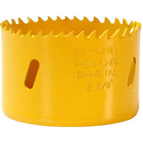 Faithfull Bi-Metal Cobalt Holesaw – 70mm Diameter, 38mm Cutting Depth, Model FAIHSVP70