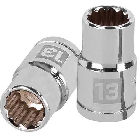 Llave vaso bihexagonal, cuadro 1/2 - 13 mm