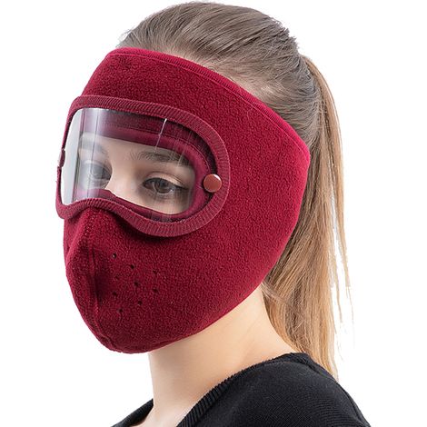 Masque d'hiver chaud et couvrant, coupe-vent, respirant et épais, anti-poussière, pour hommes et femmes. (1/5)