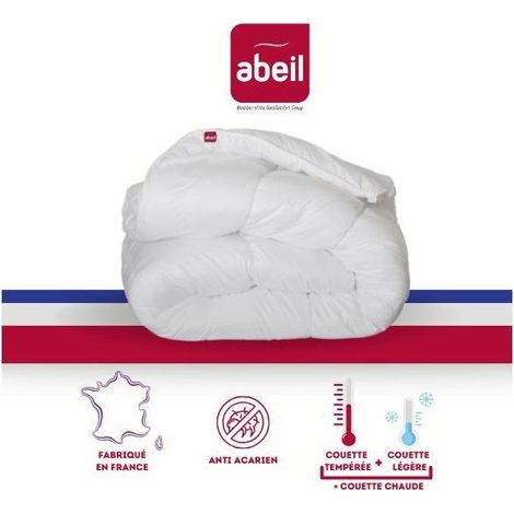 Abeil 4-Jahreszeiten Bettdecke Anti-Milben 140x200 cm Weiß (1/5)