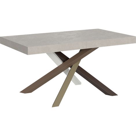 Tavolo allungabile 160/264x90 cm Volantis cashmere gambe multicolore 4/C (1/5)
