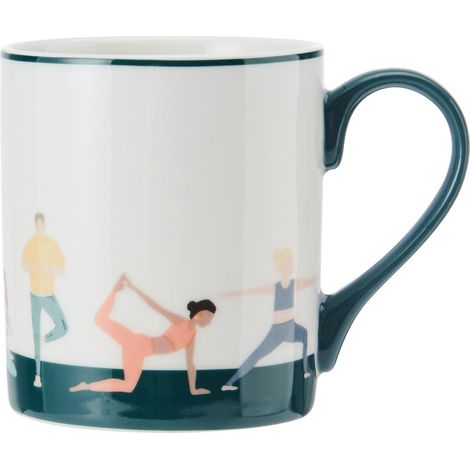 Mikasa Yoga-Becher aus Porzellan mit geradem Rand, 280 ml