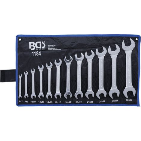 BGS Doppel-Maulschlüssel-Satz SW 6x7 - 30x32 mm 12-tlg. (1/5)