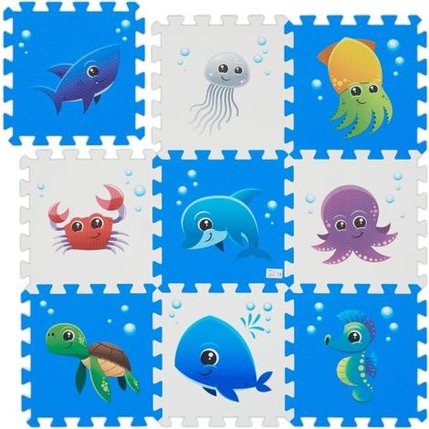 Tappetino puzzle con animali marini (1/5)