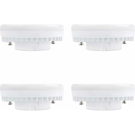 SABIR Ampoule GX53 LED 9W, Blanc Froid 6000K, 120°, Équivalent Lampe CFL GX53 15W-18W, 900LM, Non-dimmable, Spot LED Encastrable pour Meuble Cuisine/Plafond/Armoire, lot de 4-- (1/4)