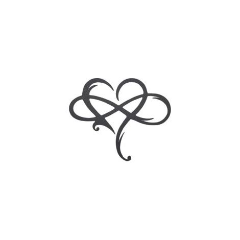 Suspensions murales Art mural en métal coeur, toujours et pour toujours amour forme de coeur symbole de l'infini cadeau pour la décoration de la Saint-Valentin de mariage à la maison, 30 x 25 cm-Fei Y (1/5)
