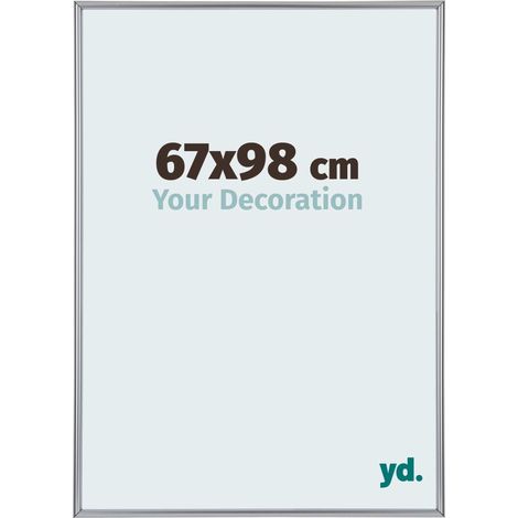 yd. - Cadre photo 67x98 - Argent Brillant - Plastique - Annecy