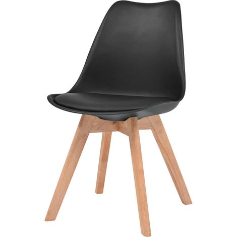 Maison Exclusive - Sedie da Pranzo 4 pz Nere in Plastica (1/5)