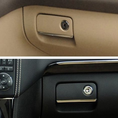 1 Farbe: Schwarz Material: ABS Kompatibel mit dem Handschuhfachgriff des Mercedes-Benz W164 und dem Werkzeugkasten des ML300. (1/4)