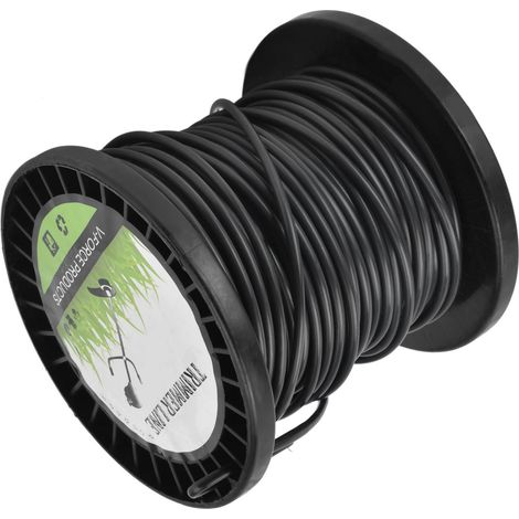 Rundschneidfaden 3,3 mm für Husqvarna Freischneider, 30 m schwarze Spule für Kantentrimmer. (1/5)