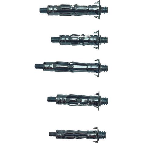 Fischer – Cheville pour tout type de support – Longueur 52mm – Charge maximale 20kg – Avec patte à vis prémontée – Pour béton et briques creuses