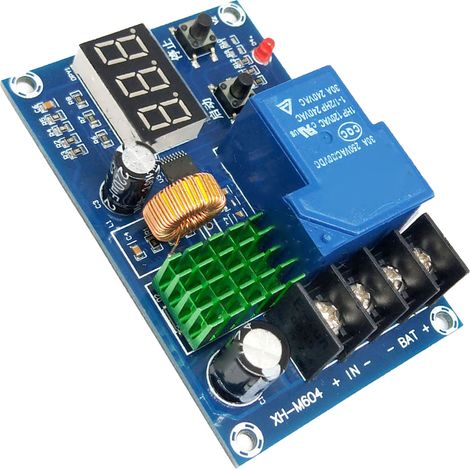 Lithium-Batterie-Ladesteuermodul mit Digitalanzeige, Batterieladegerät-Schutzschalter (6–60 V) (1/5)