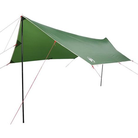 Bâche de camping verte imperméable 460x305x210 cm