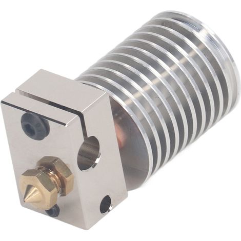 Kit de mise à niveau hotend pour imprimante 3D avec buse 0.4mm, bloc chauffant et tube bimétallique en laiton (1/5)